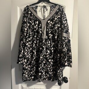 Floral Black and White Women's Dress Maurices Plus Womens 2